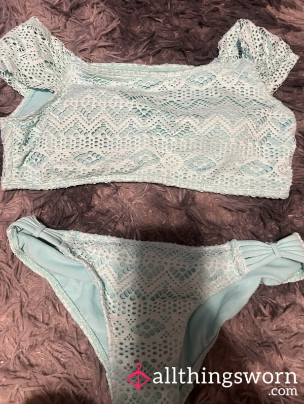 Light Blue 2 Piece Bathing Suit