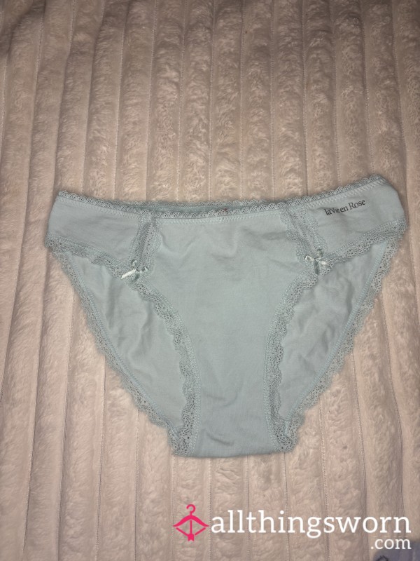 Light Blue Cotton Bikini Panties