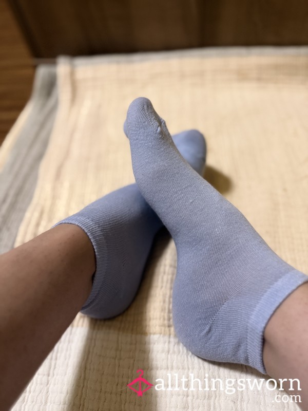 Light Blue Cotton Socks 🧦