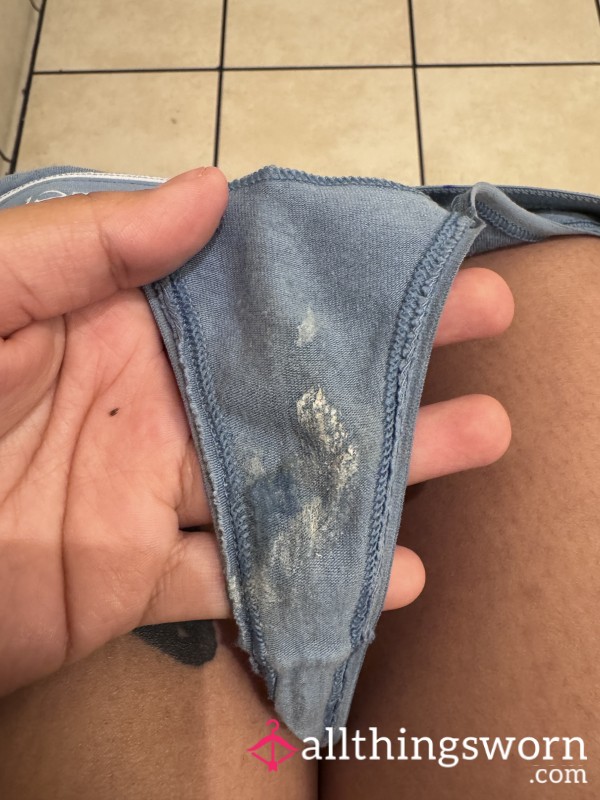 Light Blue Creamy Thong