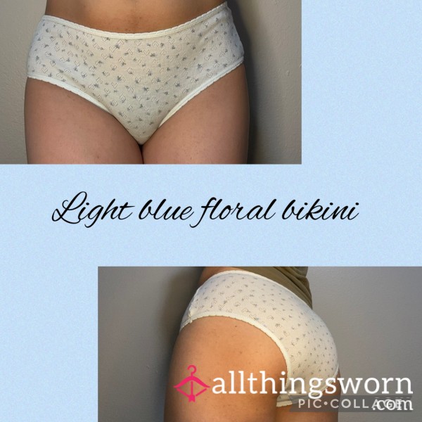 Light Blue Flor*l Bikini