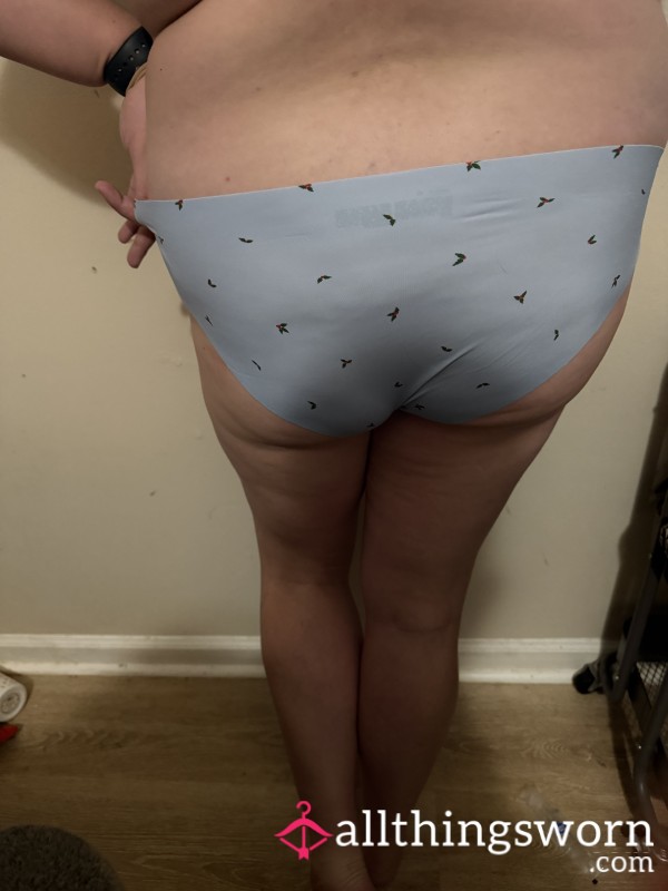 Light Blue Holly Berry Bikini Panties
