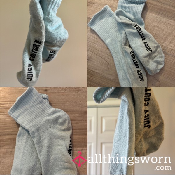 Light Blue Juicy Couture Socks
