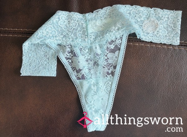 Light Blue Lace Panties Worn Specially For You