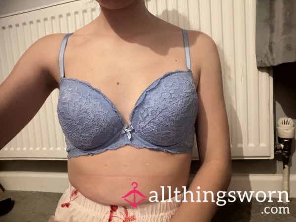 Light Blue Laced Bra
