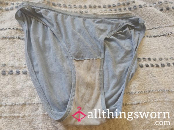 Light Blue Panties Had Small Holes And Elastic Falling Apart