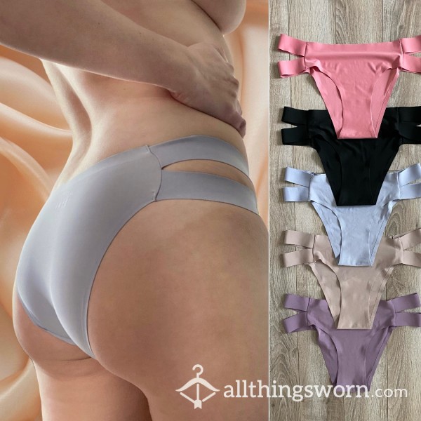 Light Blue Seamless Bikini Panties - Worn Your Way