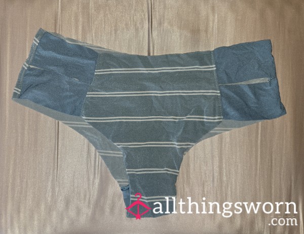 Light Blue Strappy Side Seamless Bikini Panty