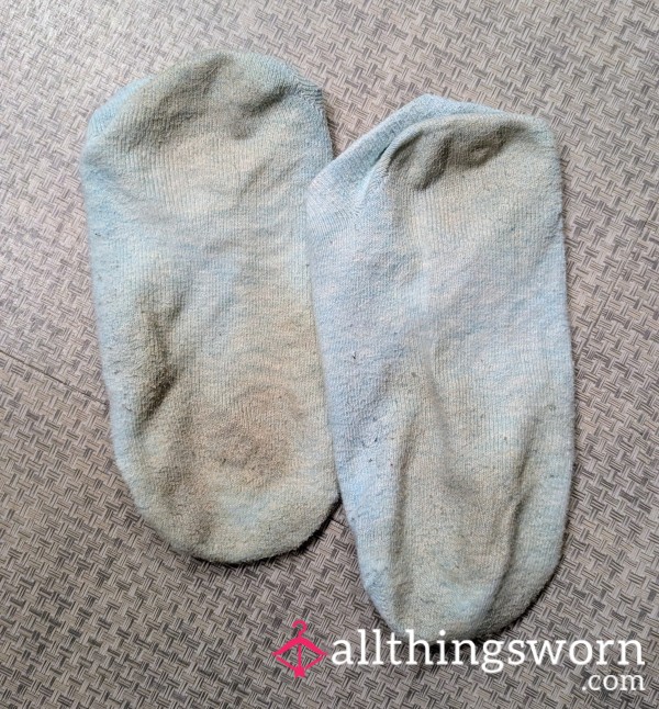 Light Blue Traveling Socks