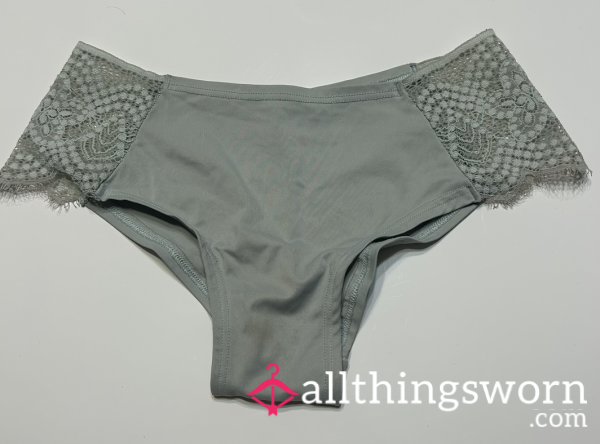 Light Blue VS Cheeky Panties With Lace