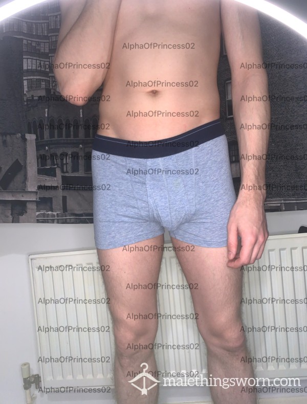 Light Blue With Dark Blue Band Boxers