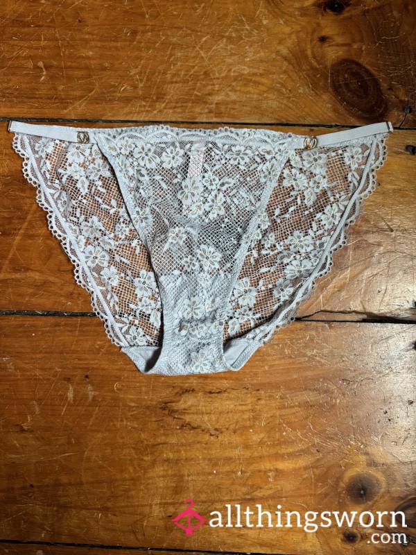 💙🌼 Light Blue With Gold Detail, Lace String Bikini, XL, VS