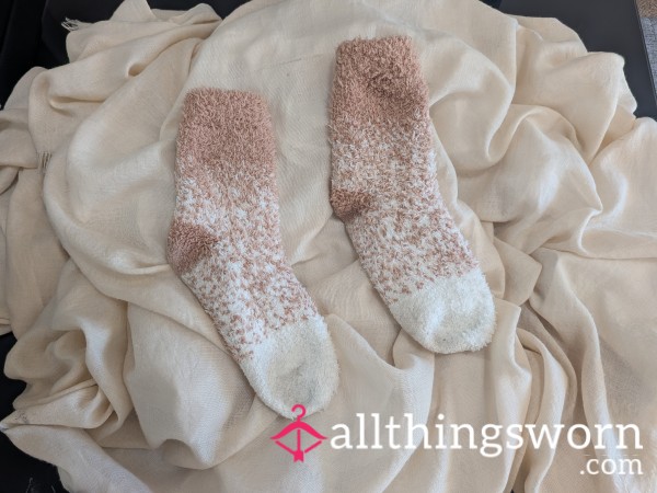 Light Brown Fuzzy Socks