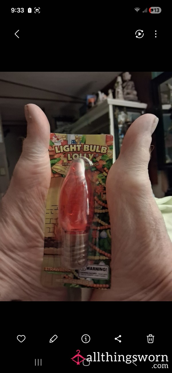 Light Bulb Lolly A** Pop/plug
