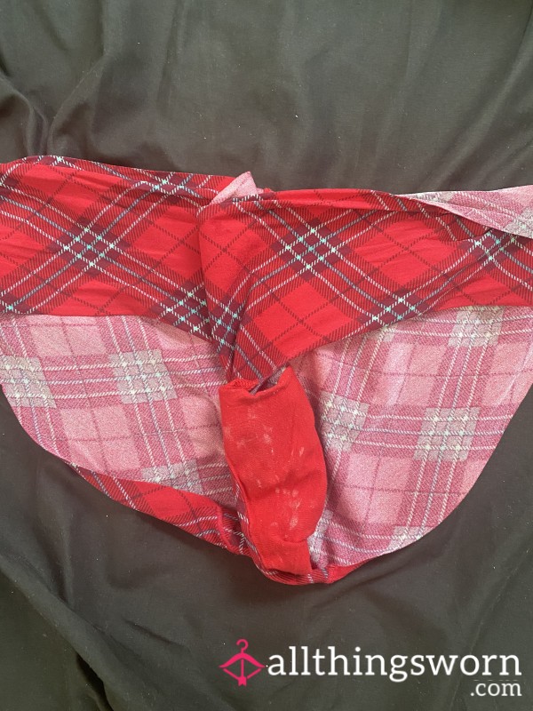 Light Cream Red Plaid
