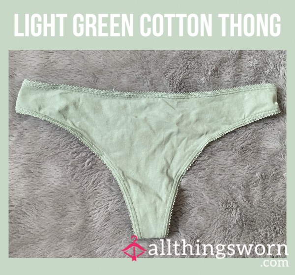 Light Green Cotton Thong🌱