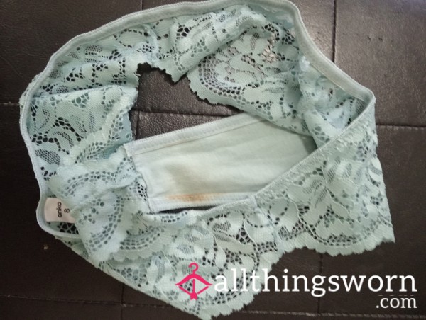 Light Green, Lace- Back Undies