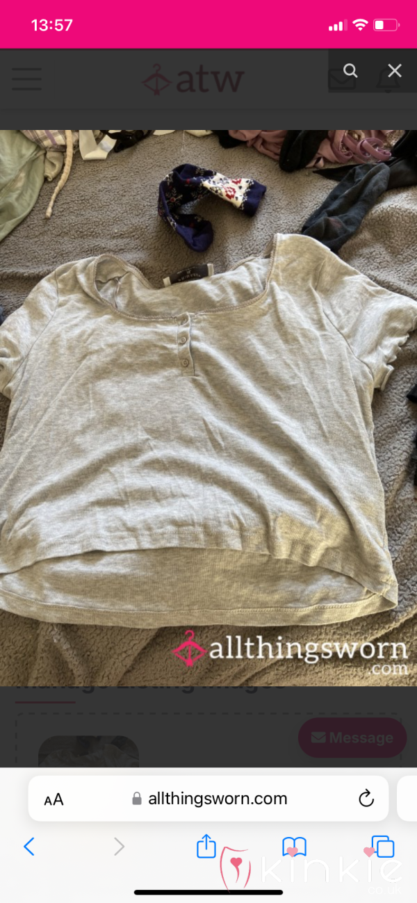Light Grey Crop Top