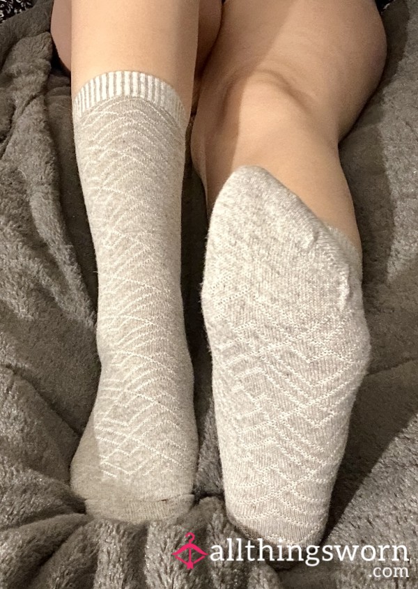 Light Grey Sweater Socks