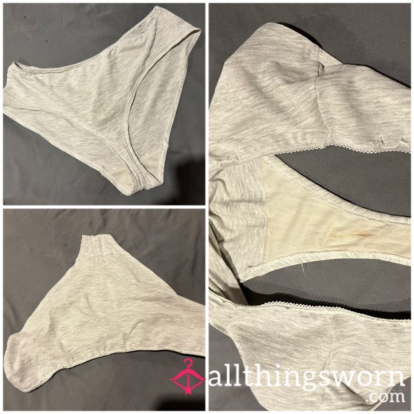 Light Grey Well Worn Knickers