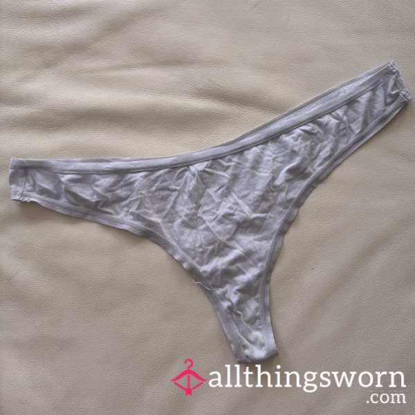 Light Grey Well Worn Thong