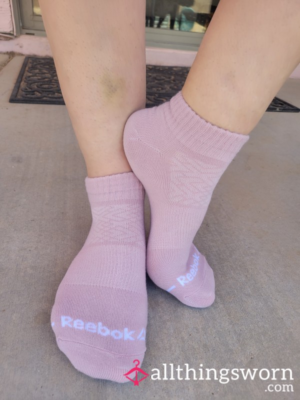 Light Mauve Pink Reebok Socks- Soft Sultry And Sweet