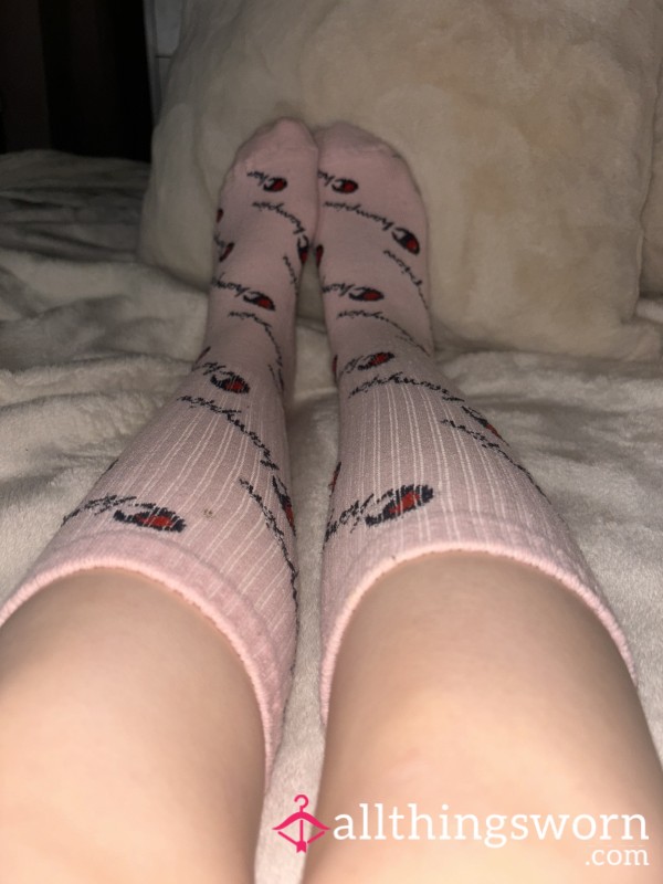 Light Pink Champion Socks