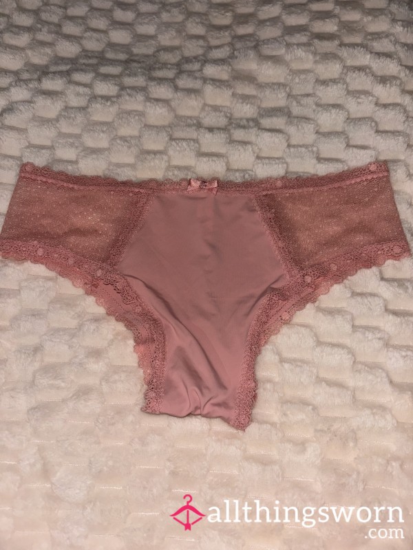 Light Pink Cheeky Panties With Lace