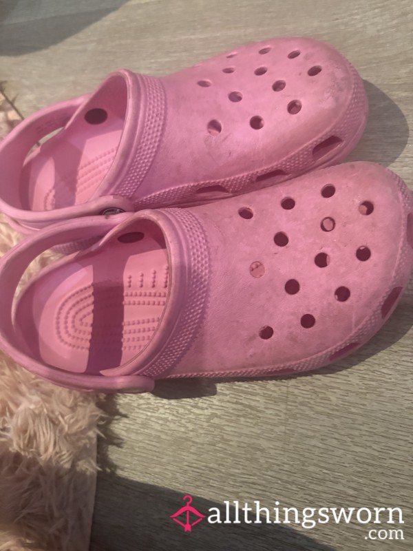 Light Pink Crocs- FILTHY