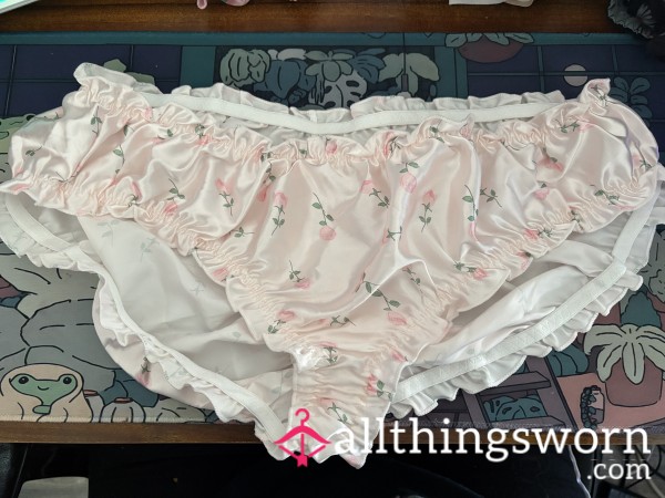 Light Pink Flor*l Panties Size 1XL