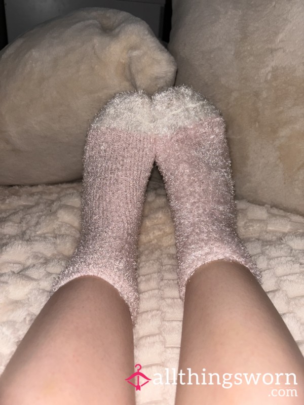 Light Pink Fluffy Socks