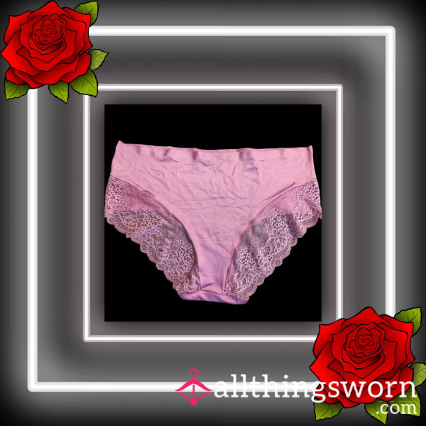 Light Pink Lace And Silk Full Coverage