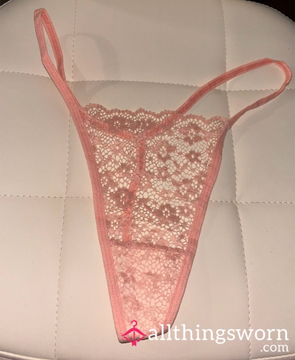 Light Pink Lace G-string