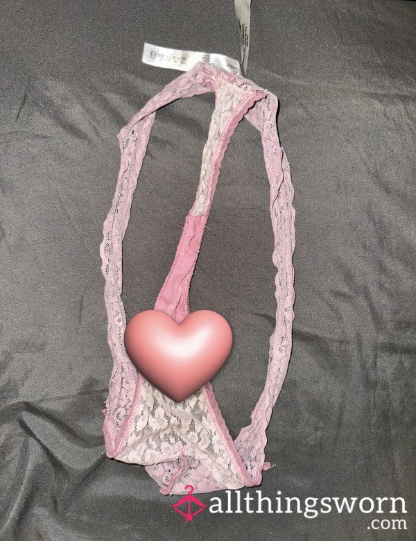 Light Pink Lace Thong – 10 Hours Worn, 3 Years Loved