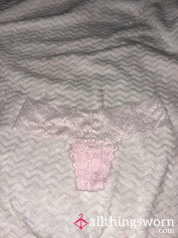 Light Pink Lace Thong