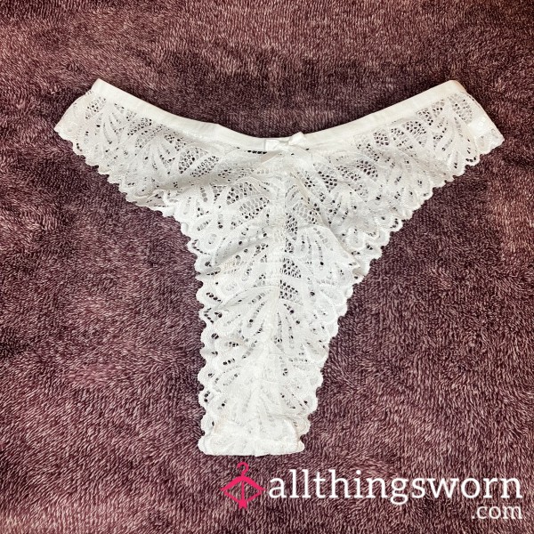 Light Pink Lace Thong! Size M