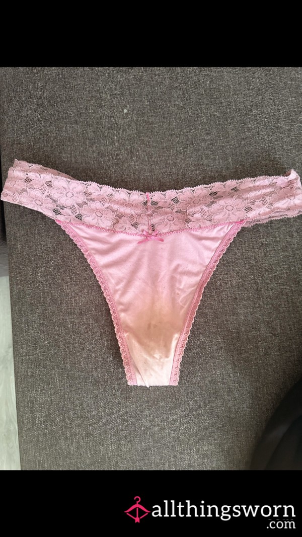 Light Pink Lace Thongs