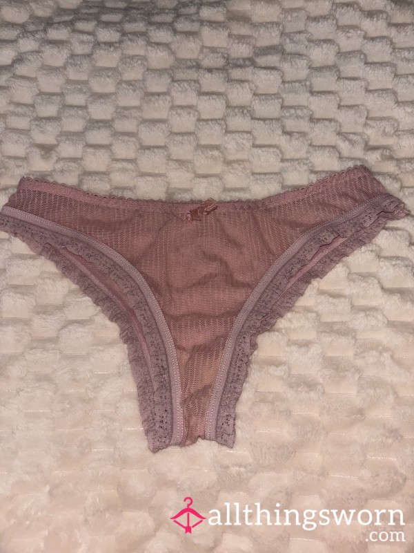Light Pink Mesh Cheeky Panties