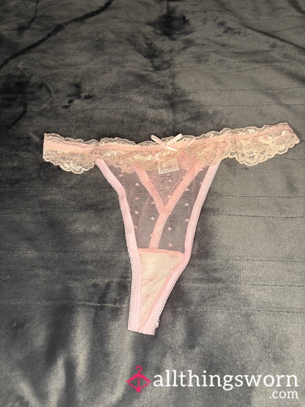 Light Pink Mesh G-string
