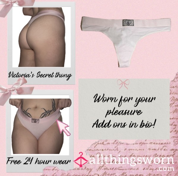 Light Pink Rhinestone VS Thong Collection