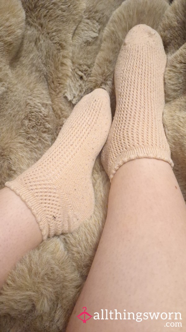 Light Pink Socks Custom Wear