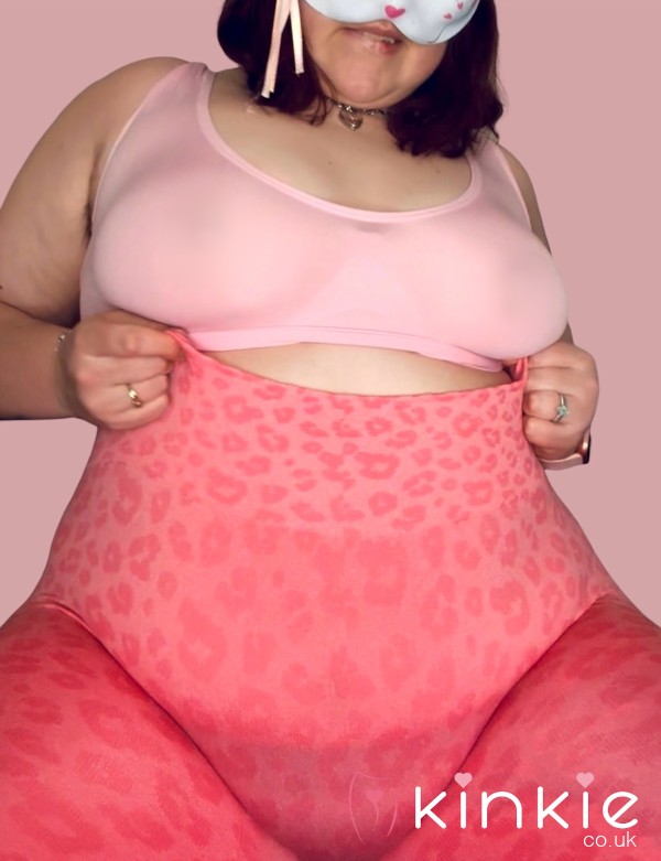 💪🏻 Light Pink Sports Bra & Pink Leopard Print Plus Size Gym Leggings Set 💪🏻