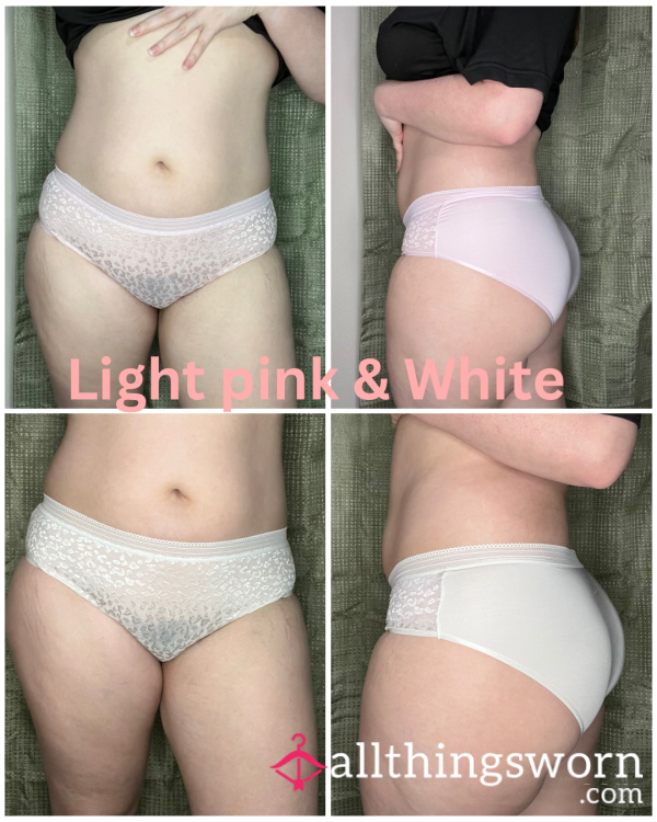 Light Pink & White