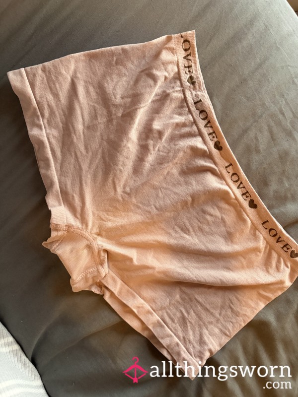 Light Pink Worn Women’s Boxers