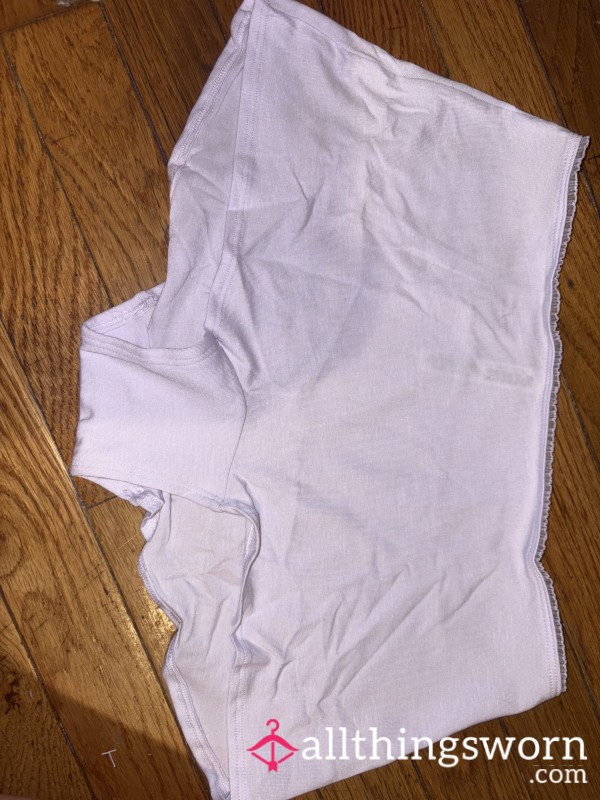 Light Purple Boyshort VS Panties With Flower