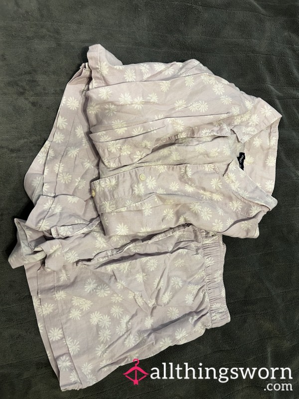 Light Purple Flower Pajamas