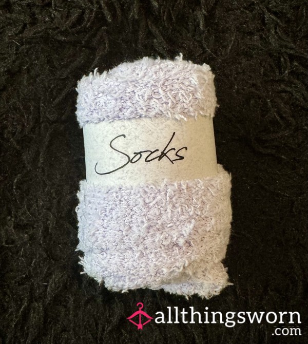 Light Purple Fuzzy Socks 💜