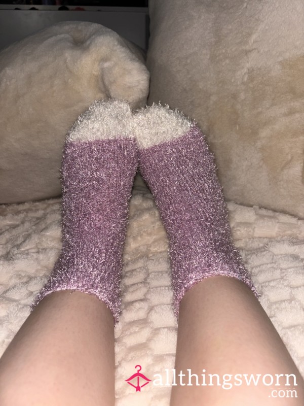 Light Purple Fuzzy Socks