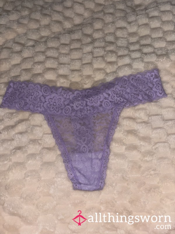 Light Purple Lace Thong