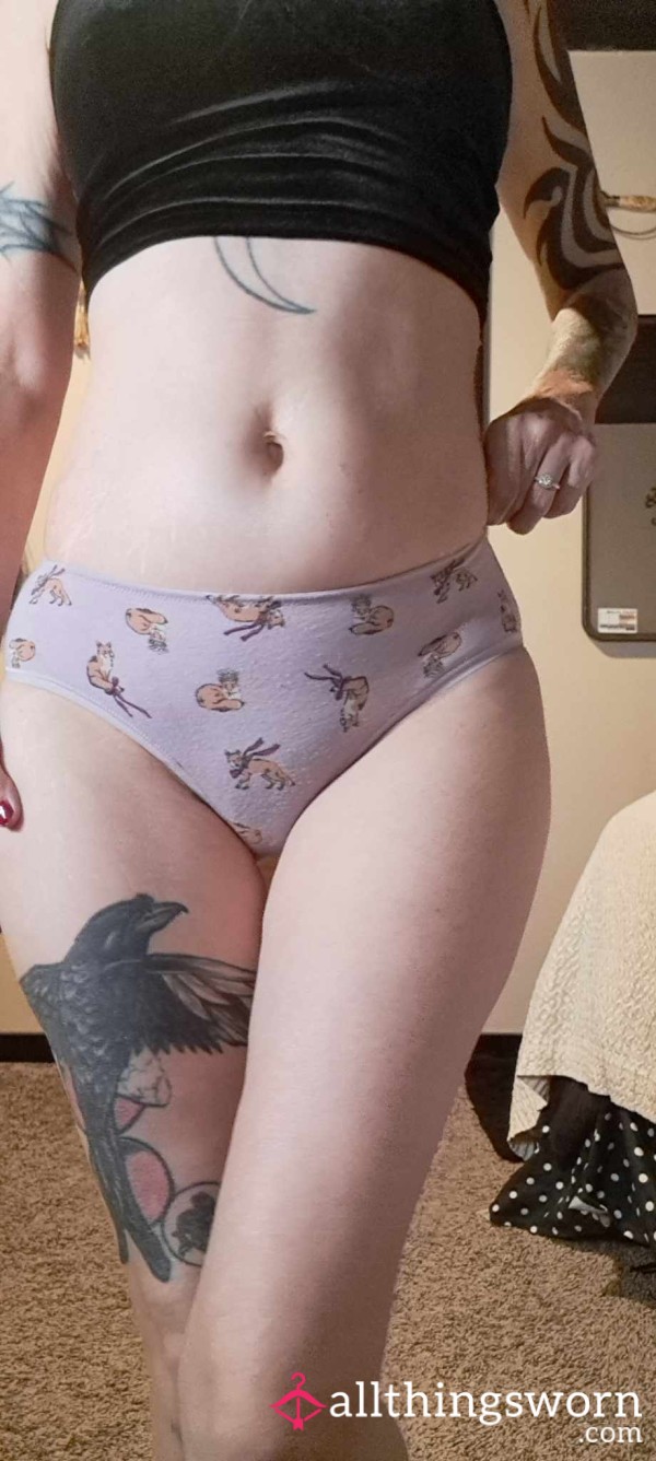 Old Light Purple VS Fox Print, Fullback Panty